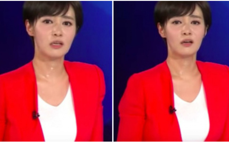 韓女主播晚間報新聞時，突然全身「詭異冒冷汗」播報20分鐘後...不行了：嚇壞觀眾！