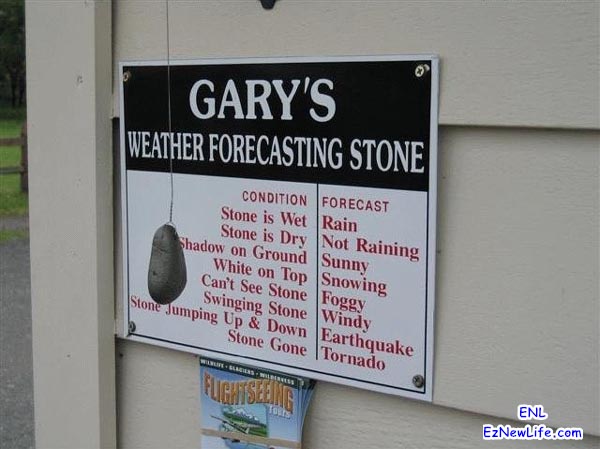 高科技氣象預測石。